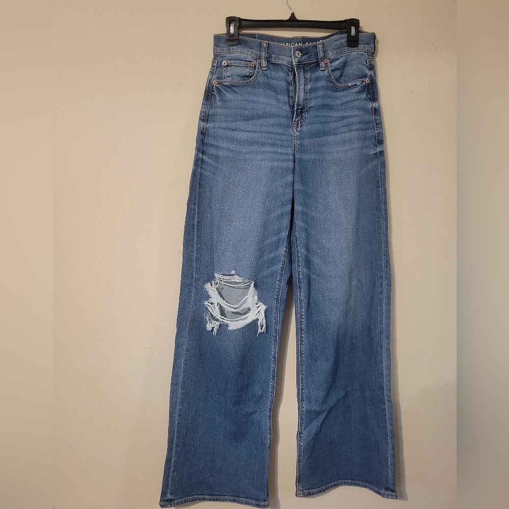 American Eagle Outfitters Blue Straight Leg Jeans